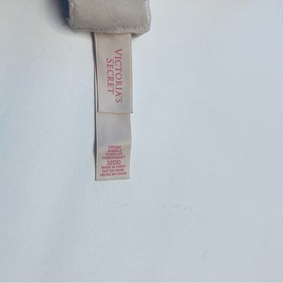 Victorias Secret Dream Angels Pushup Bra Iridescent‎ Lace Padded Underwire 32DD - Picture 4 of 5